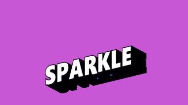 Renk Değiştiren Arkaplan ile Graffiti Biçiminde SARKLE Metni