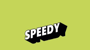 Renk Değiştiren Arkaplan ile Graffiti Biçiminde SPEEDY Metni