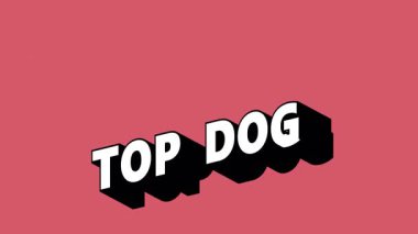 Renk Değiştiren Arkaplanlı Graffiti Biçimli TOP Köpek Metni