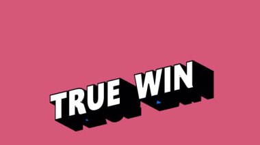 Renk Değiştiren Arkaplan ile Graffiti Biçiminde Gerçek Kazanma Metni