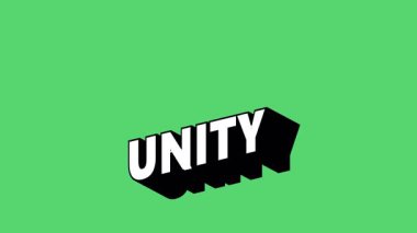 Renk Değiştiren Arkaplan ile Graffiti Biçiminde ÜNİT Metni