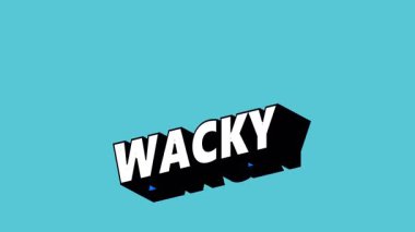Renk Değiştiren Arkaplan Tarzı ile WACKY Metni