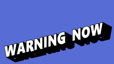 UYARI Şimdi Renk Değiştiren Arkaplan Graffiti Biçimli Metin