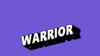 Renk Değiştiren Arkaplan ile Graffiti Biçiminde UYARI Metni