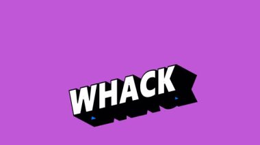 Renk Değiştiren Arkaplan ile Grafiti Biçiminde whACK Metni