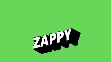 Renk Değiştiren Arkaplan ile Graffiti Biçiminde ZAPPY Metni