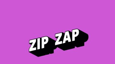 Renk Değiştiren Arkaplan ile Graffiti Biçiminde ZAP Metni