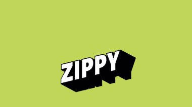 Renk Değiştiren Arkaplan ile Graffiti Biçiminde ZIPPY Metni