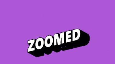 Renk Değiştiren Arkaplan ile Graffiti Biçiminde ZOMED Metni