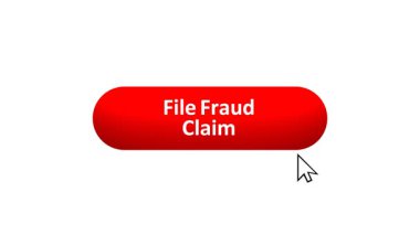 Bilgisayar Fare Tarafından Renk Değiştiren Efekt ve Doğrulama Tıklanan 'Dosya Dolandırıcılığı İddiası' nın 3B Canlandırması