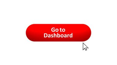 Bilgisayar Fare Tarafından Renk Değiştiren Efekt ve Doğrulama Tıklanan 'Kontrol Paneline Git' düğmesinin 3B Hazırlanmış CanlandırmasıName