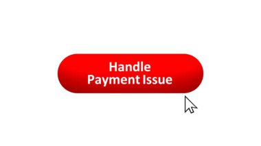 Bilgisayar Fare Tıklayarak Renk Değiştiren Etki ve Doğrulama Tıklaması ile 3B Oluşturulmuş 'El Ödeme Sayısı' düğmesi