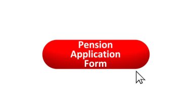 'Emeklilik Uygulaması Biçimi' nin 3B Hazırlanmış Canlandırması Renk Değiştiren Efekt ve Doğrulama Tıklaması ile Bilgisayar Fare Tıklaması