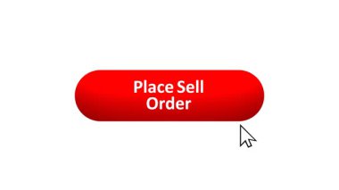 Bilgisayar Fare Tarafından Renk Değiştiren Efekt ve Doğrulama Tıklanan 3B 'Satın Alma Sırası' düğmesi