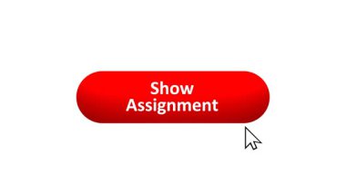 Bilgisayar Fare Tarafından Renk Değiştiren Efekt ve Doğrulama Tıklanan 'Görevi Göster' düğmesinin 3B Hazırlanmış CanlandırmasıName