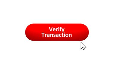 'Aktarımı Doğrula' düğmesinin 3B Hazırlanmış Canlandırması Renk Değiştiren Efekt ve Doğrulama Tıklaması ile Bilgisayar Fare Tıklaması