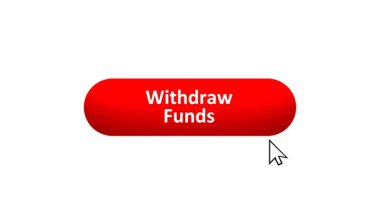 3D Renk Değiştiren Efekt ve Doğrulama İşareti ile Bilgisayar Fare Tıklayan 'Fonları Geri Çekme' düğmesinin canlandırması