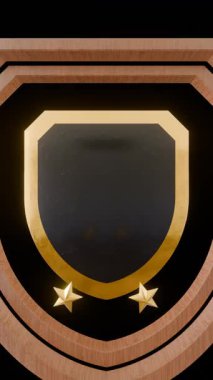 Siyah arkaplanda metin olan kalkan