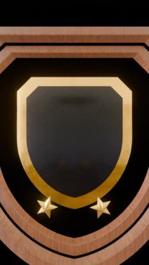 Kripto parasının geleceğinin sembolü olan altın bir kalkan..