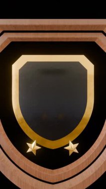 Siyah arka planda 'i' ile başlayan kalkan