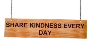 Beyaz arkaplanda bir tabela, beyaz çerçeveli kırmızı-beyaz-sarı kağıtlı ahşap bir arkaplan