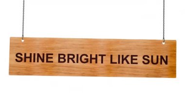 Beyaz ahşap üzerinde ışık işareti