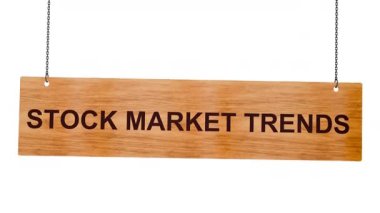 Kare ahşap çerçeve beyaz arka planda kelime borsası ile