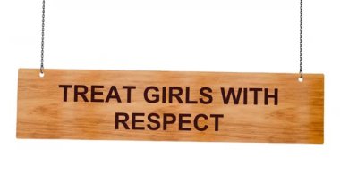 Tahta bir levha işareti 