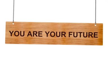 Sen geleceğimizsin, seni sarı asma işareti.