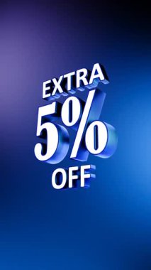 İndirim tabelasında yüzde 50 indirim var. 3 boyutlu resimleme