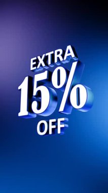 % 5 indirimli indirim. 3d oluşturma.