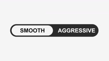 Yumuşakça Saldırgan Kip 'e Geçiriliyor Düğmeyi Aç Animasyon Gösterişli UI Anahtarı Tasarımı