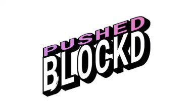 Isometric View 'da BLOCKD ve 3B Metin Animasyonu' na Karşı Kelime Hareketi Döngüsü ve Cesur Tipografi Efektleri