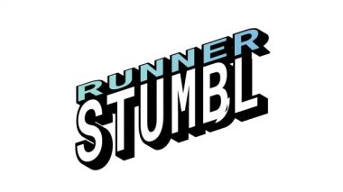 RUNNER vs STUMBL, Isometric View 'da 3B Metin Canlandırması Karşıt Kelime Hareketi Döngüsü ve Kalın Tipografi Efektleri