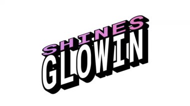 SHINES vs GLOWIN, Isometric View 'da 3B Metin Canlandırması Karşıt Kelime Hareketi Döngüsü ve Kalın Tipografi Efektleri