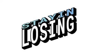 STAYIN - KAYIP, Isometric View 'da 3B Metin Canlandırması Karşıt Kelime Hareketi Döngüsü ve Kalın Tipografi Efektleri