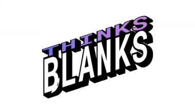 BLANKS vs BLANKS, Isometric View 'da 3B Metin Animasyonu Karşıt Kelime Hareketi Döngüsü ve Kalın Tipografi Efektleri