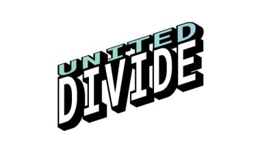 Isometric View 'da ÜNİT vs DiVIDE, 3B Metin Canlandırması Karşıt Kelime Hareketi Döngüsü ve Kalın Tipografi Efektleri