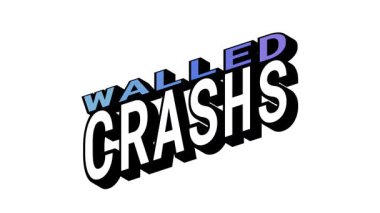 WALLED vs CRASHS, Isometric View 'da 3B Metin Canlandırması ve Kalın Tipografi Efektleriyle Karşıt Kelime Hareketi Döngüsü