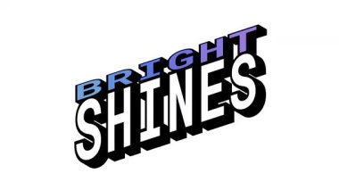 Isometric View 'da Bright vs SHINES, 3B Metin Canlandırması Karşıt Kelime Hareketi Döngüsü ve Kalın Tipografi Efektleri