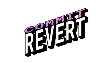 COMIT vs REVERT, Isometric View 'da 3B Metin Canlandırması Karşıt Kelime Hareketi Döngüsü ve Kalın Tipografi Efektleri