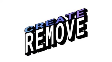 Isometric View 'da Cüretkar Kelime Hareketi Döngüsü ve Kalın Tipografi Efektleriyle 3 boyutlu Metin Animasyonu Oluştur