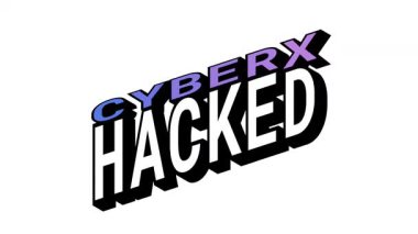 CYBERX vs HACKED, Isometric View 'da 3B Metin Animasyonu Yürek Tipografi Efektleriyle Karşıt Kelime Hareketi Döngüsü