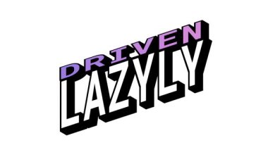 Isometric View 'da DRIVEN vs LAZYLY, 3B Metin Animasyonu Yürek Tipografi Efektleriyle Karşıt Kelime Hareketi Döngüsü