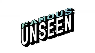 Isometric View 'da Ünlüler vs UNSEEN, 3B Metin Canlandırması Karşıt Kelime Hareketi Döngüsü ve Kalın Tipografi Efektleri