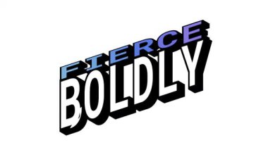 BOLDLY, Isometric View 'da 3B Metin Animasyonuna Karşı Kelime Hareketi Döngüsü ve Kalın Tipografi Efektleri