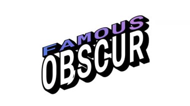 Isometric View 'da Meşhur vs OBSCUR, 3B Metin Animasyonu Yürek Tipografi Efektleriyle Karşıt Kelime Hareketi Döngüsü