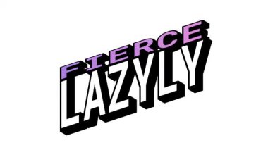 FIERCE - LAZYLY, Isometric View 'da 3B Metin Canlandırması Karşıt Kelime Hareketi Döngüsü ve Kalın Tipografi Efektleri