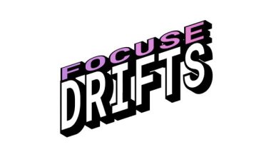 FOCUSE vs DRIFTS, Isometric View 'da 3B Metin Animasyonu Kalın Tipografi Efektleriyle Karşıt Kelime Hareketi Döngüsü
