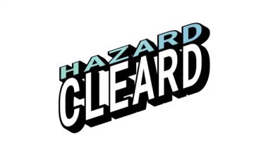 HAZARD vs CLEARD, Isometric View 'da 3B Metin Canlandırması Karşıt Kelime Hareketi Döngüsü ve Kalın Tipografi Efektleri